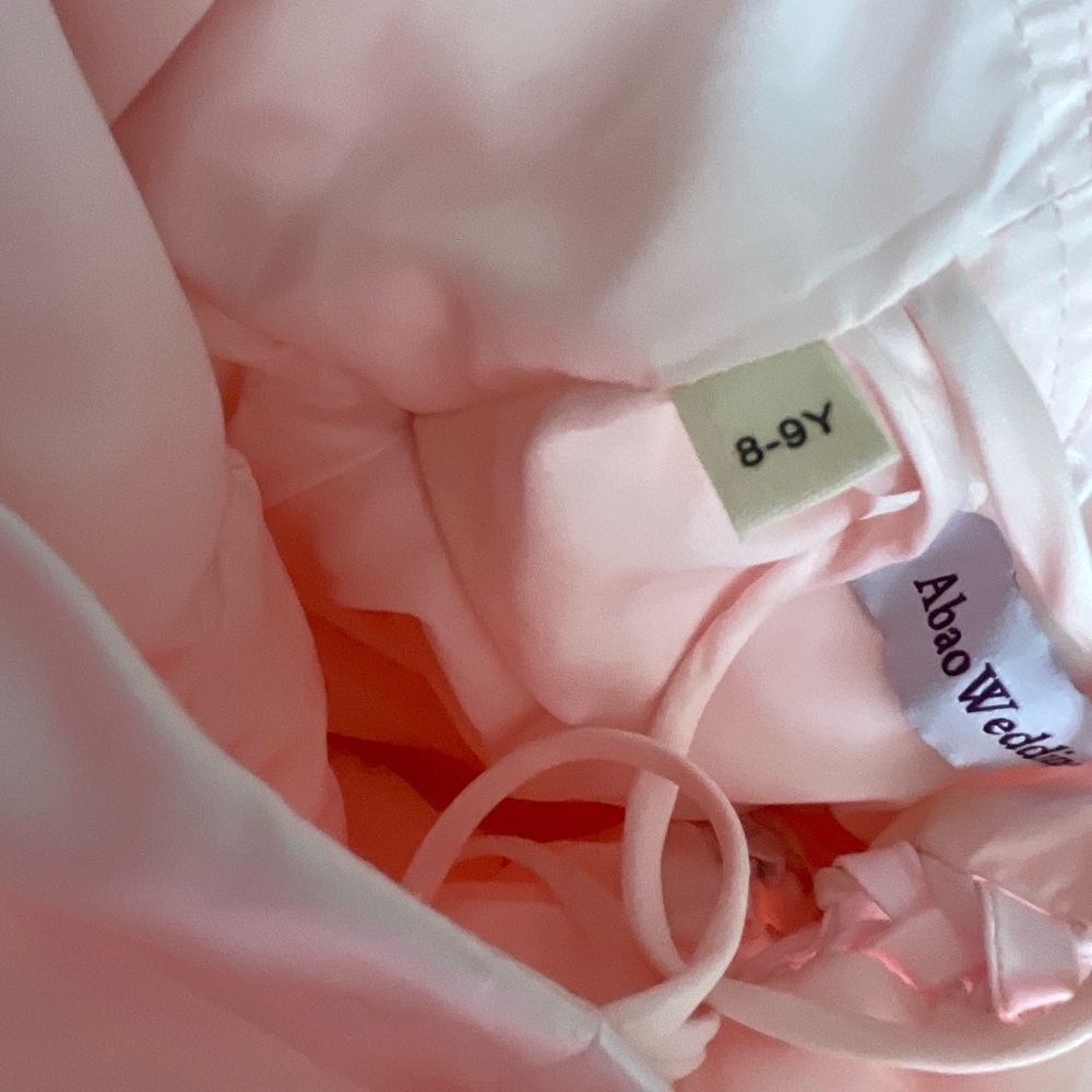 Pink Ruffled Gown with Flutter Sleeves - Picture 11 of 15